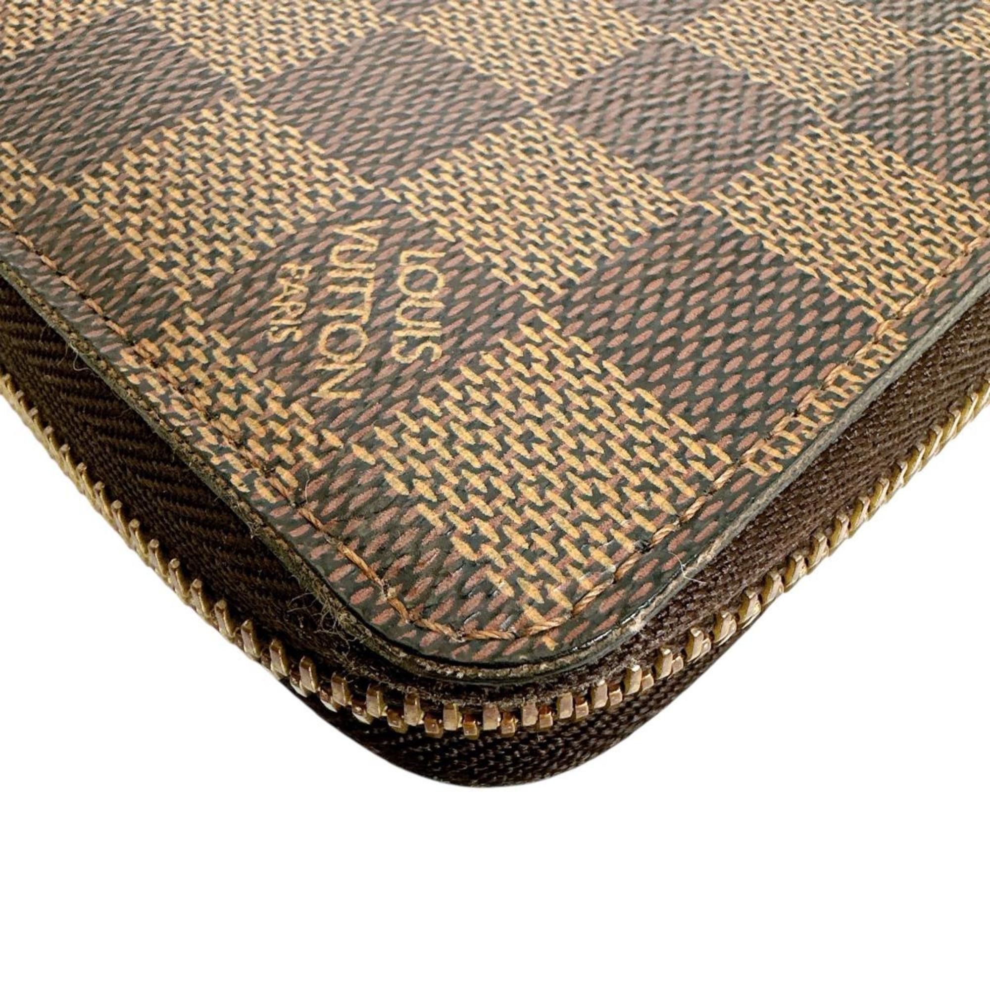 Louis Vuitton Louis Vuitton Damier Zippy Wallet in Canvas, Brown, N41661 Size ONE SIZE - 7 Thumbnail