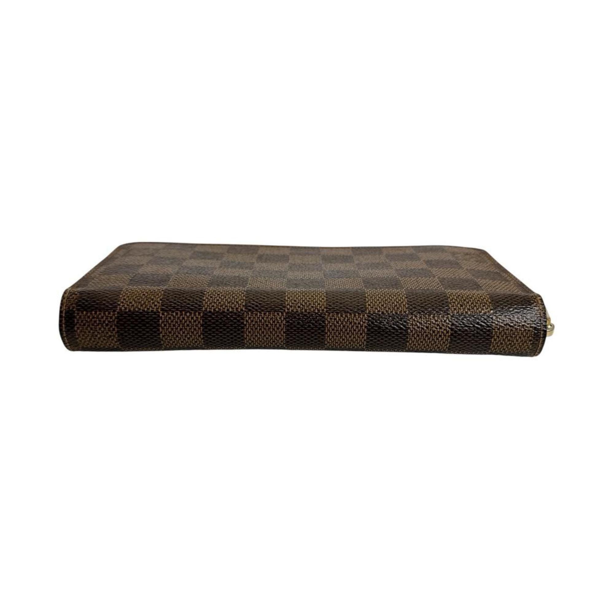 Louis Vuitton Louis Vuitton Damier Zippy Wallet in Canvas, Brown, N41661 Size ONE SIZE - 4 Thumbnail