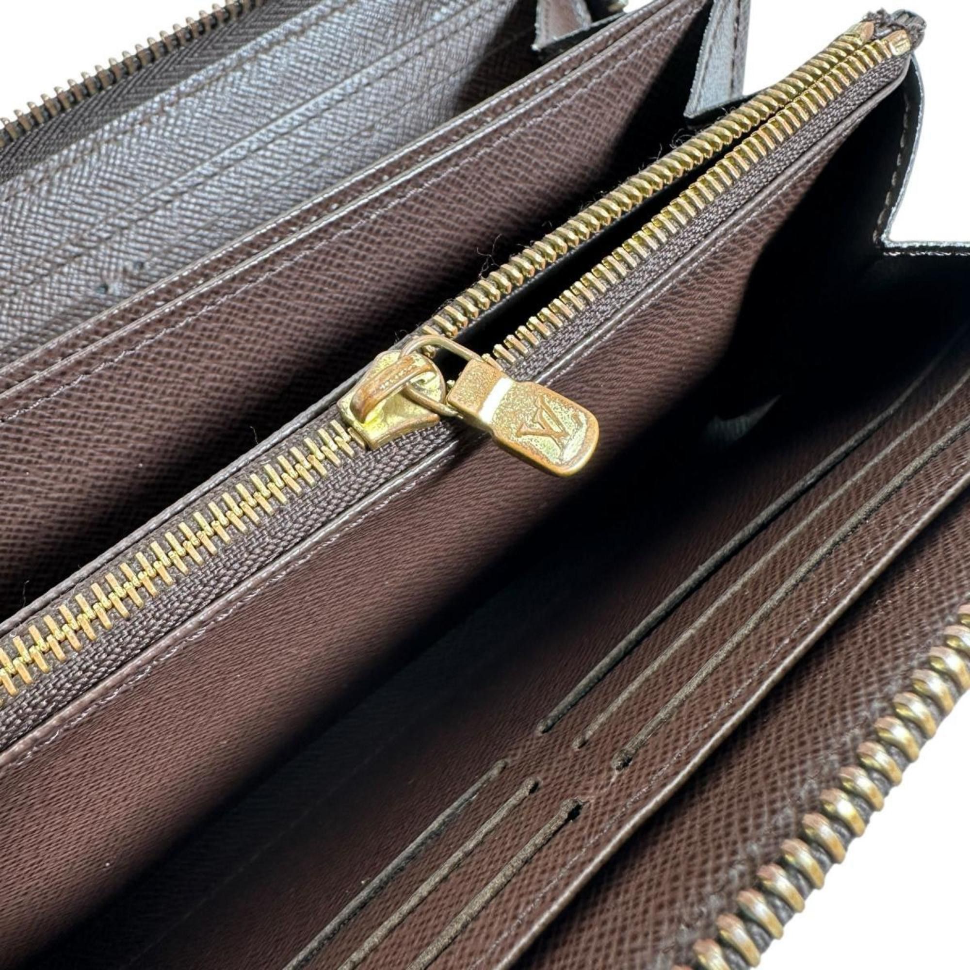 Louis Vuitton Louis Vuitton Damier Zippy Wallet in Canvas, Brown, N41661 Size ONE SIZE - 12 Thumbnail