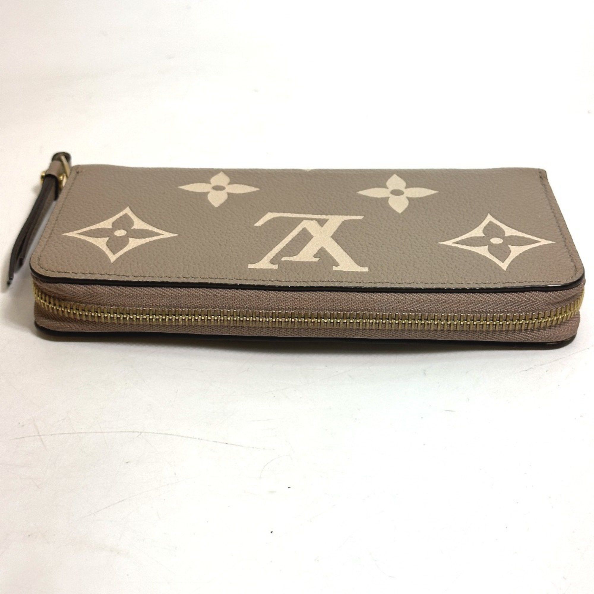 Louis Vuitton LOUIS VUITTON M69794 Monogram Empreinte Two-Tone Zippy Wallet, Round Zipper Long Leather, Women's, Tourterelle, Creme Beige Size ONE SIZE - 5 Thumbnail