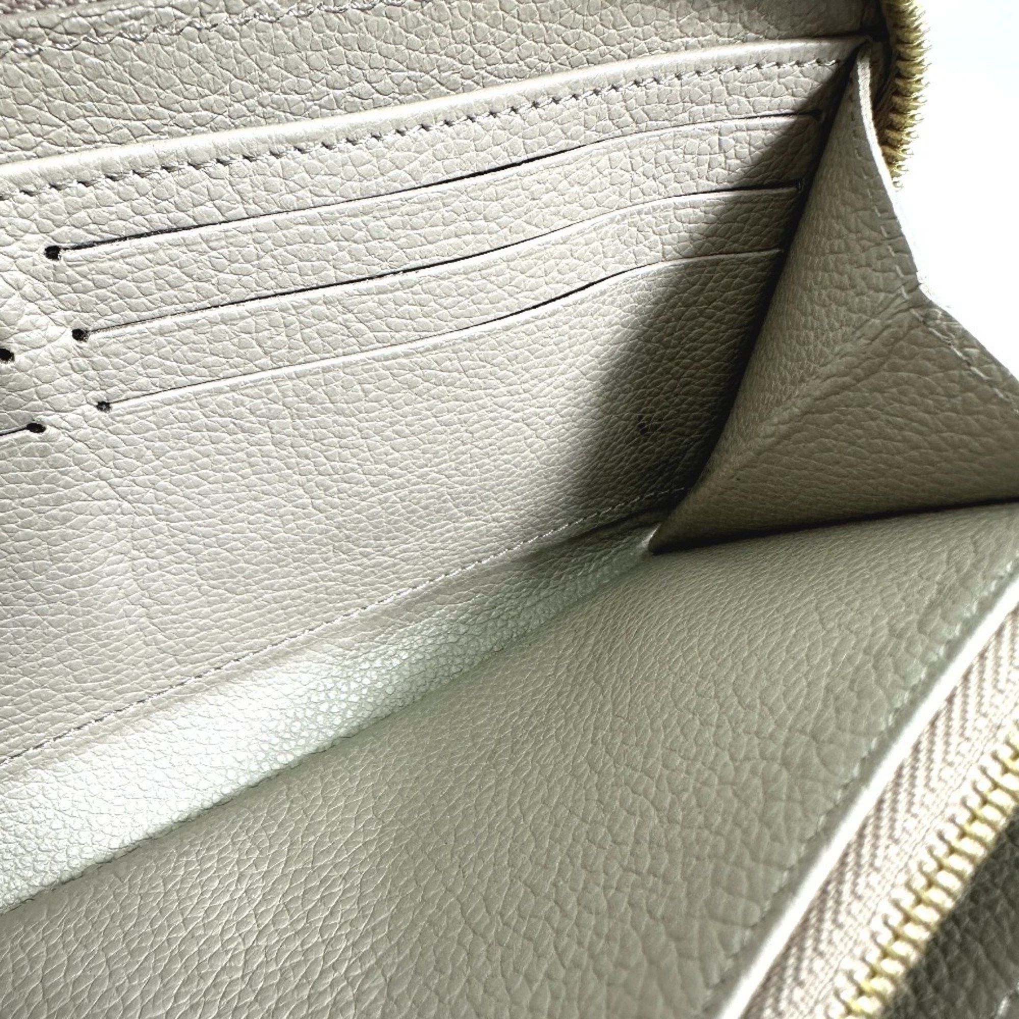 Louis Vuitton LOUIS VUITTON M69794 Monogram Empreinte Two-Tone Zippy Wallet, Round Zipper Long Leather, Women's, Tourterelle, Creme Beige Size ONE SIZE - 10 Thumbnail