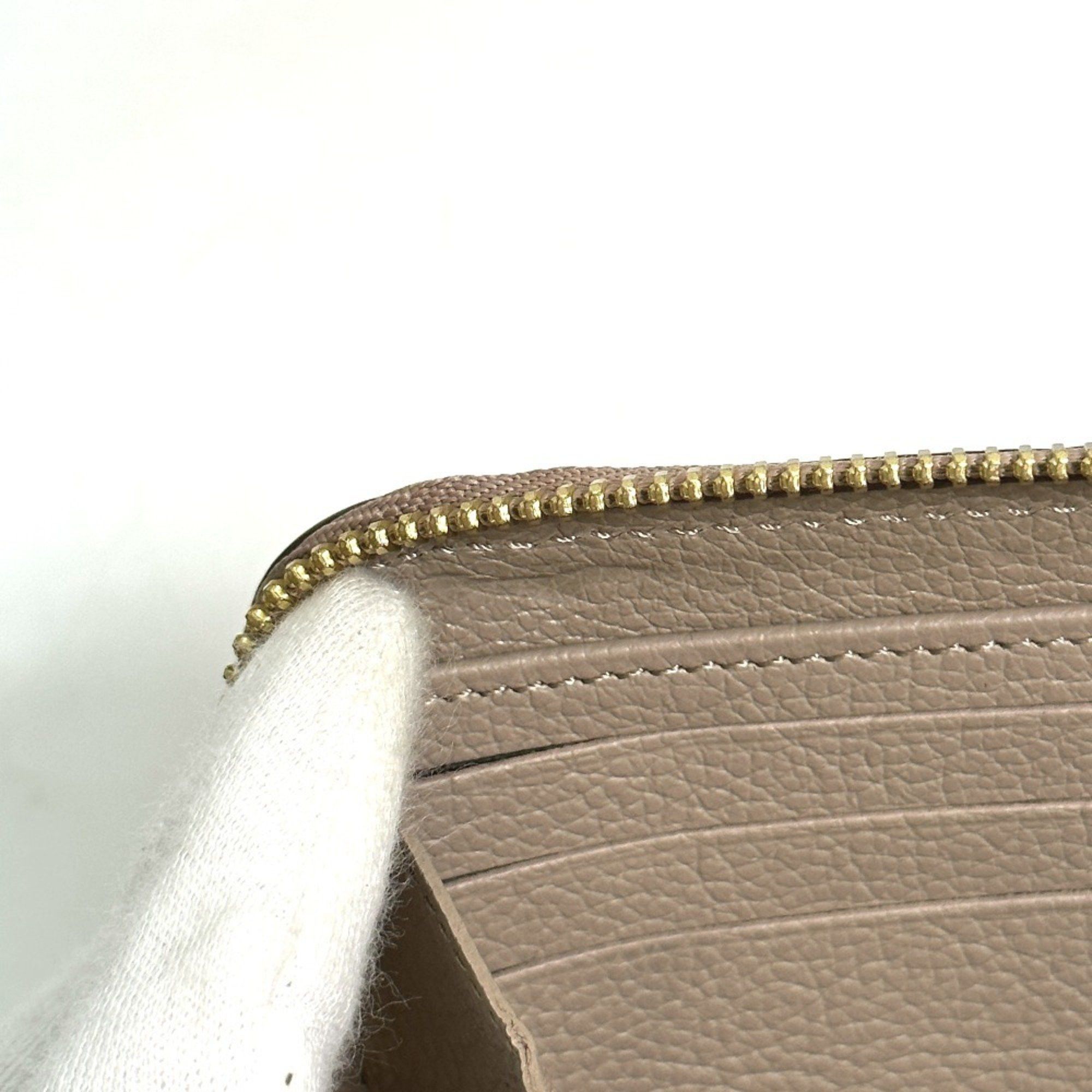 Louis Vuitton LOUIS VUITTON M69794 Monogram Empreinte Two-Tone Zippy Wallet, Round Zipper Long Leather, Women's, Tourterelle, Creme Beige Size ONE SIZE - 11 Thumbnail