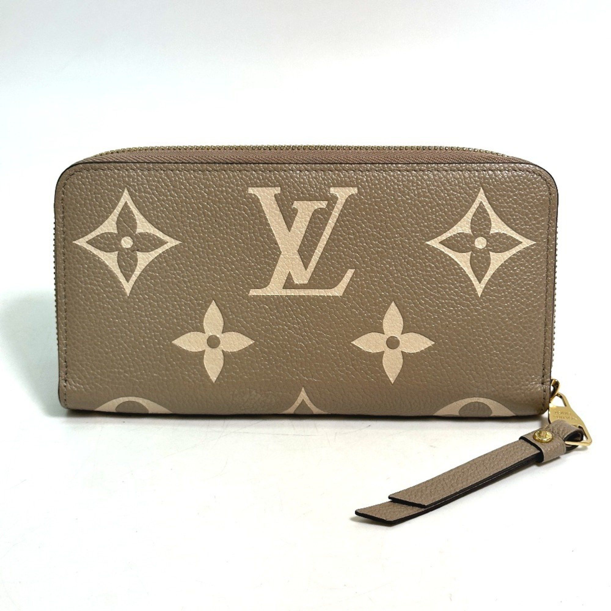 Louis Vuitton LOUIS VUITTON M69794 Monogram Empreinte Two-Tone Zippy Wallet, Round Zipper Long Leather, Women's, Tourterelle, Creme Beige Size ONE SIZE - 2 Thumbnail