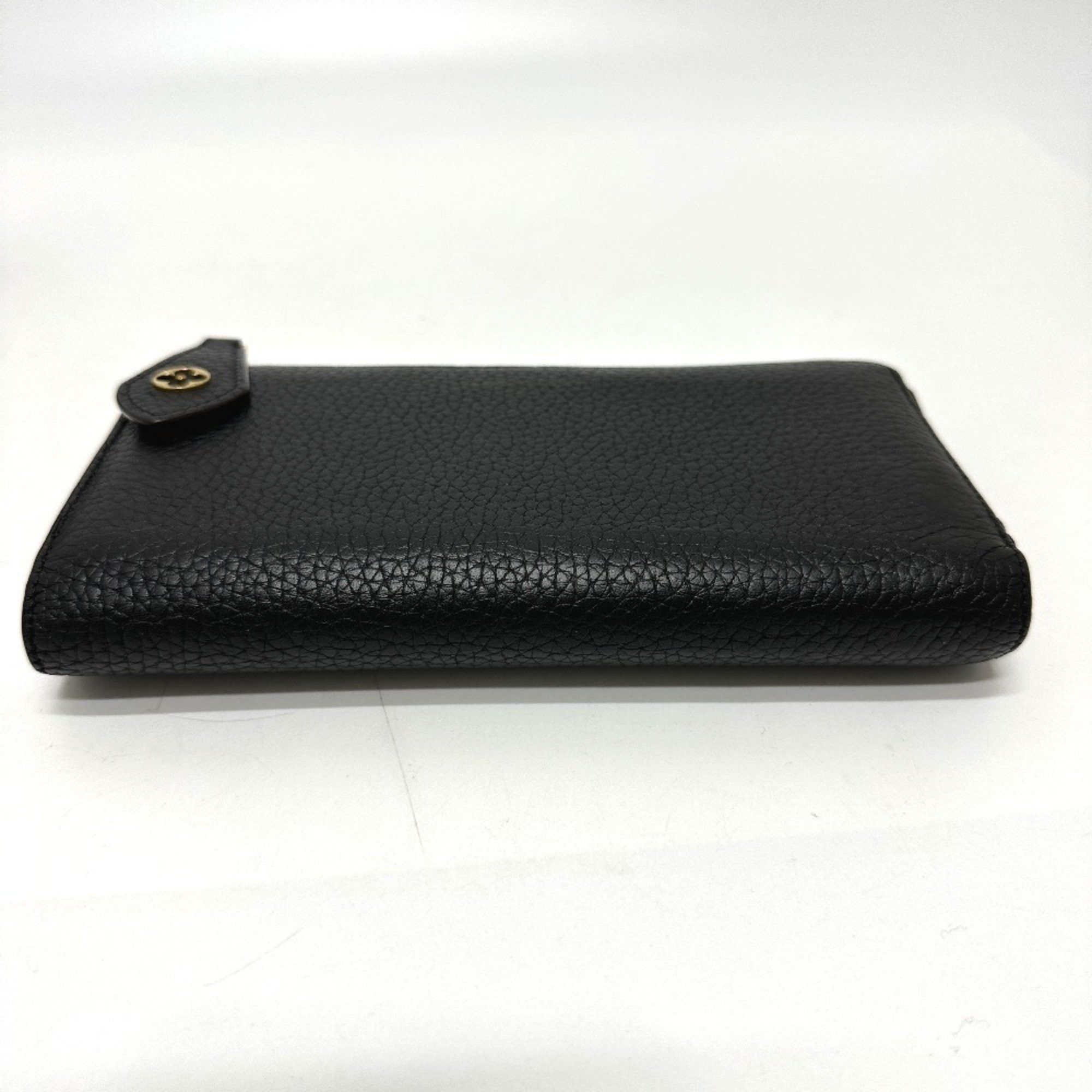 Louis Vuitton LOUIS VUITTON M63102 Portefeuille Comet Long Wallet in Taurillon Leather, Women's, Black Size ONE SIZE - 3 Thumbnail