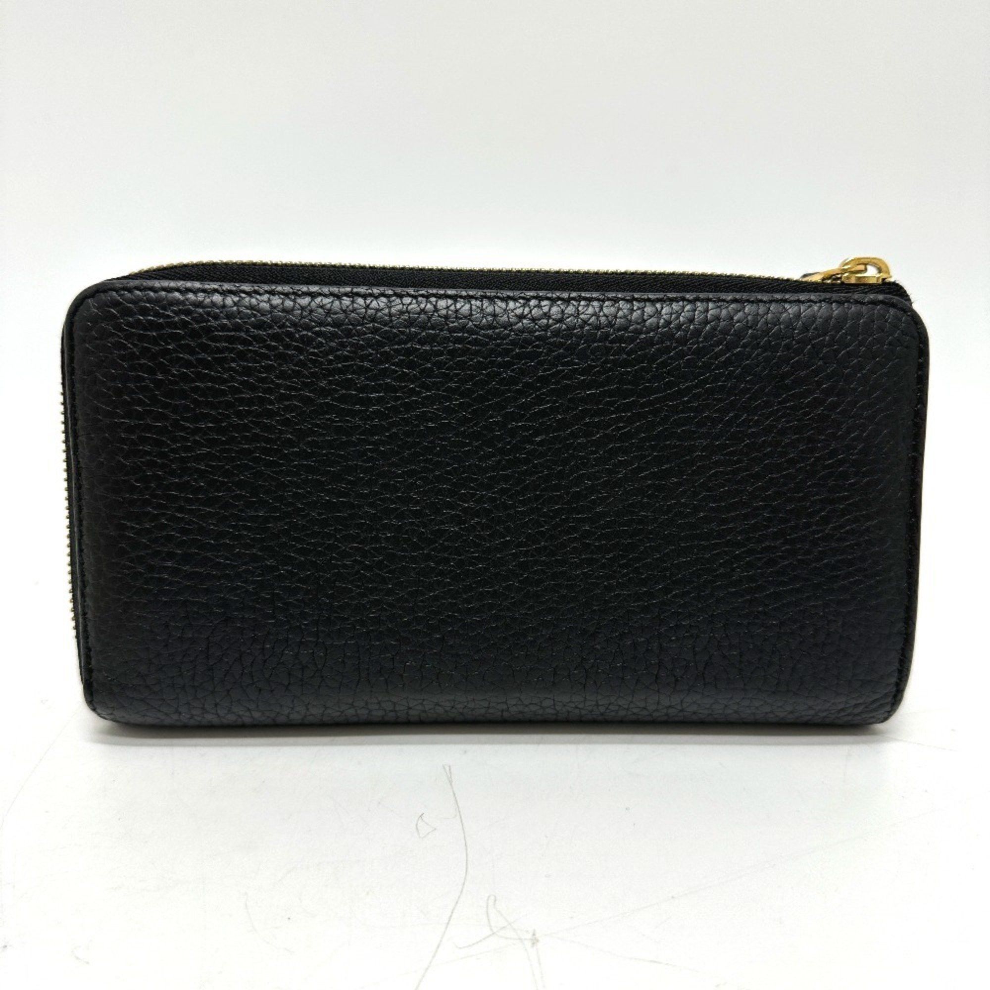 Louis Vuitton LOUIS VUITTON M63102 Portefeuille Comet Long Wallet in Taurillon Leather, Women's, Black Size ONE SIZE - 2 Thumbnail