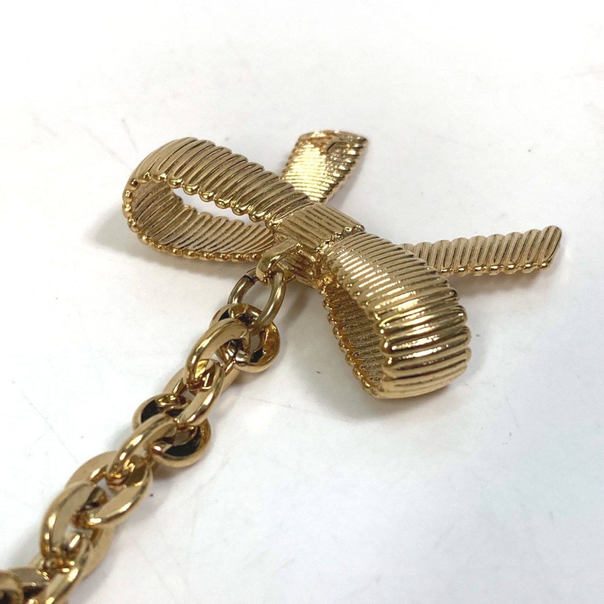 Louis Vuitton LOUIS VUITTON M65124 Tassel Ribbon Key Ring Bag Charm Keychain Leather Women's Purple Size ONE SIZE - 6 Thumbnail