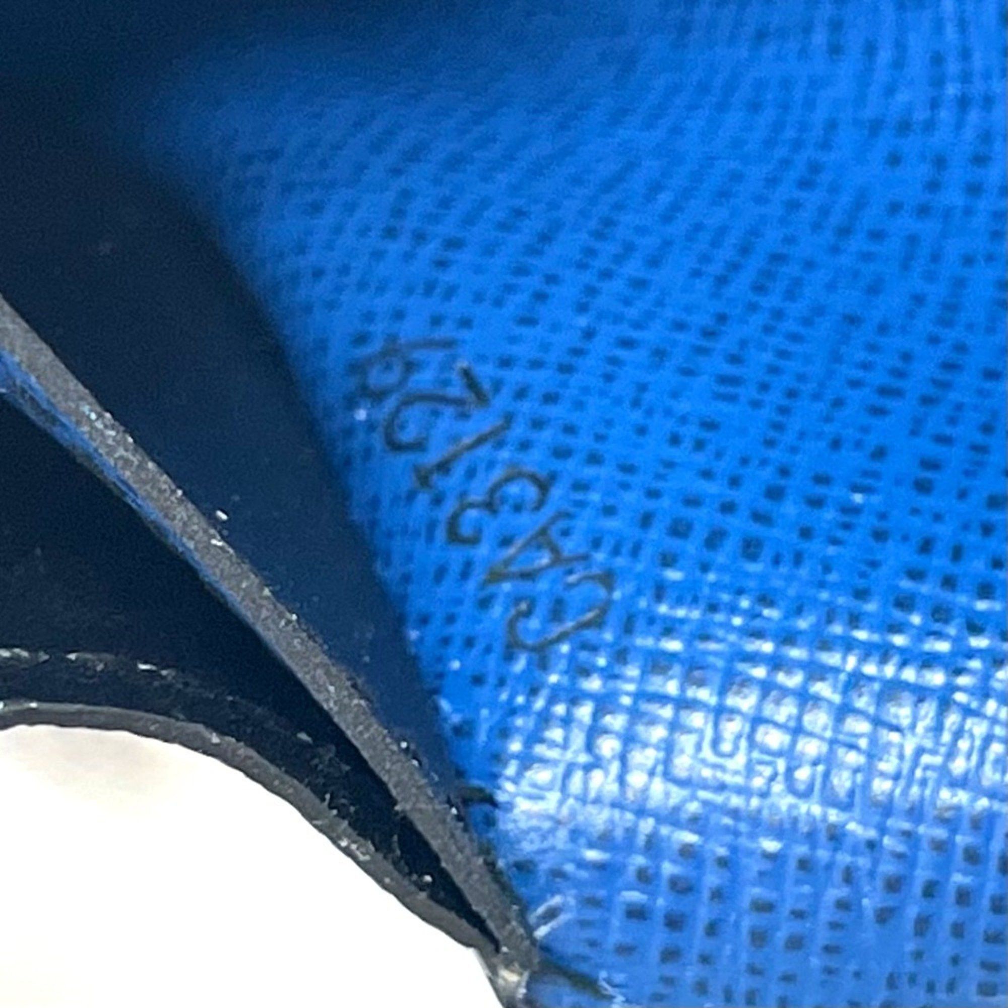 Louis Vuitton LOUIS VUITTON M68718 Epi Leather Portefeuille Brazza NM Bifold Long Wallet, Unisex, Blue x Red Green Size ONE SIZE - 12 Thumbnail