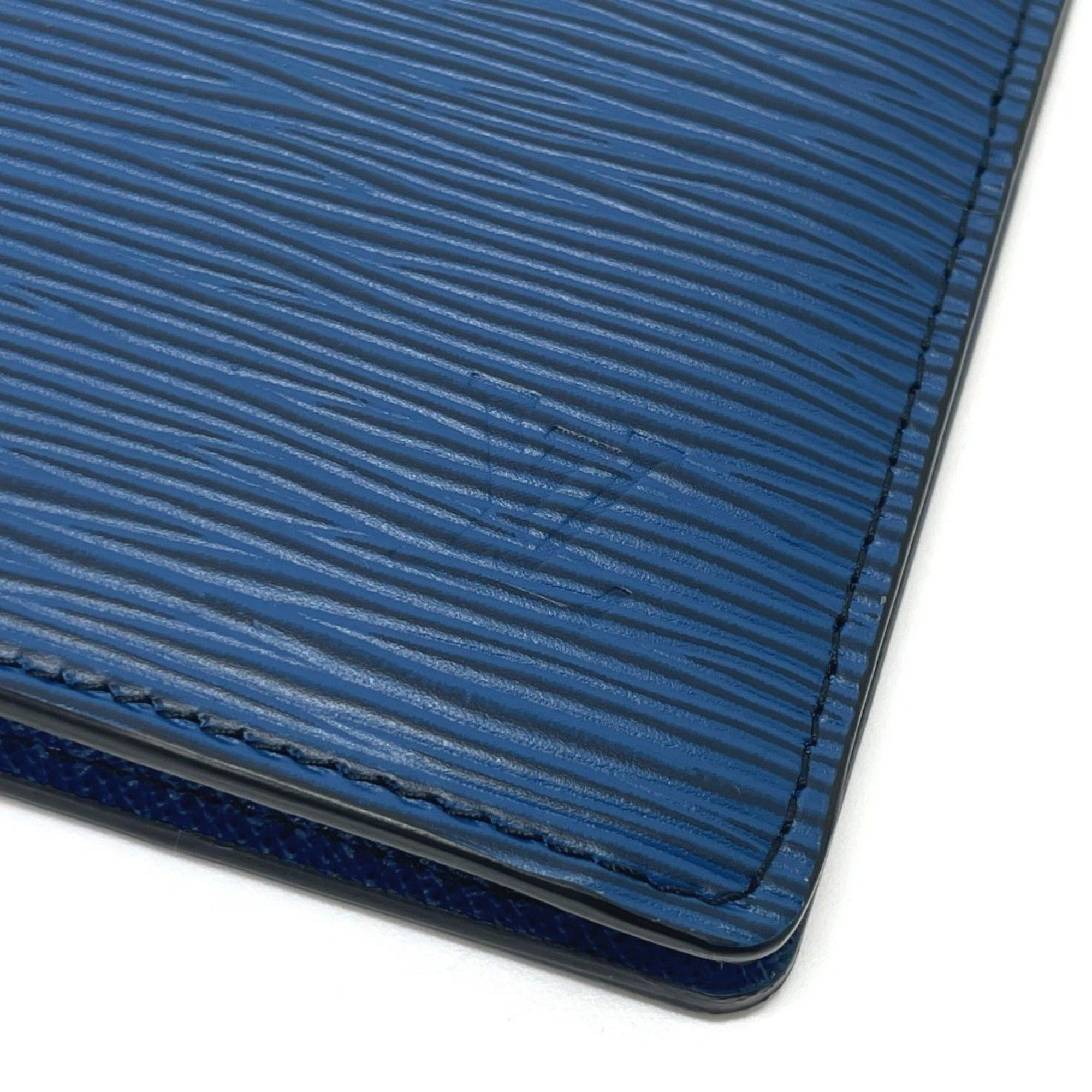 Louis Vuitton LOUIS VUITTON M68718 Epi Leather Portefeuille Brazza NM Bifold Long Wallet, Unisex, Blue x Red Green Size ONE SIZE - 6 Thumbnail