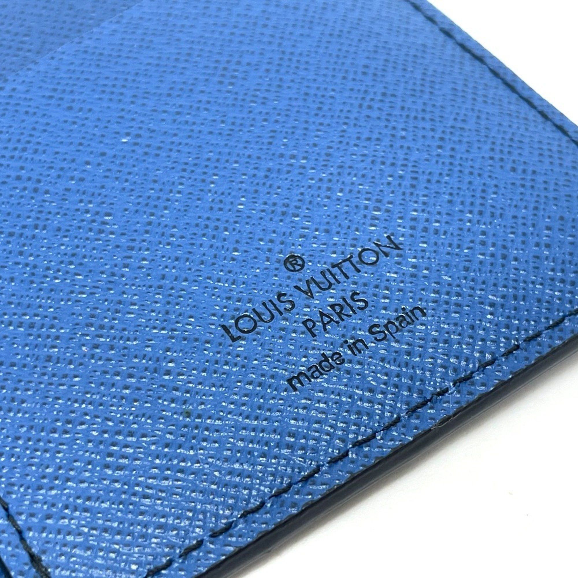 Louis Vuitton LOUIS VUITTON M68718 Epi Leather Portefeuille Brazza NM Bifold Long Wallet, Unisex, Blue x Red Green Size ONE SIZE - 8 Thumbnail