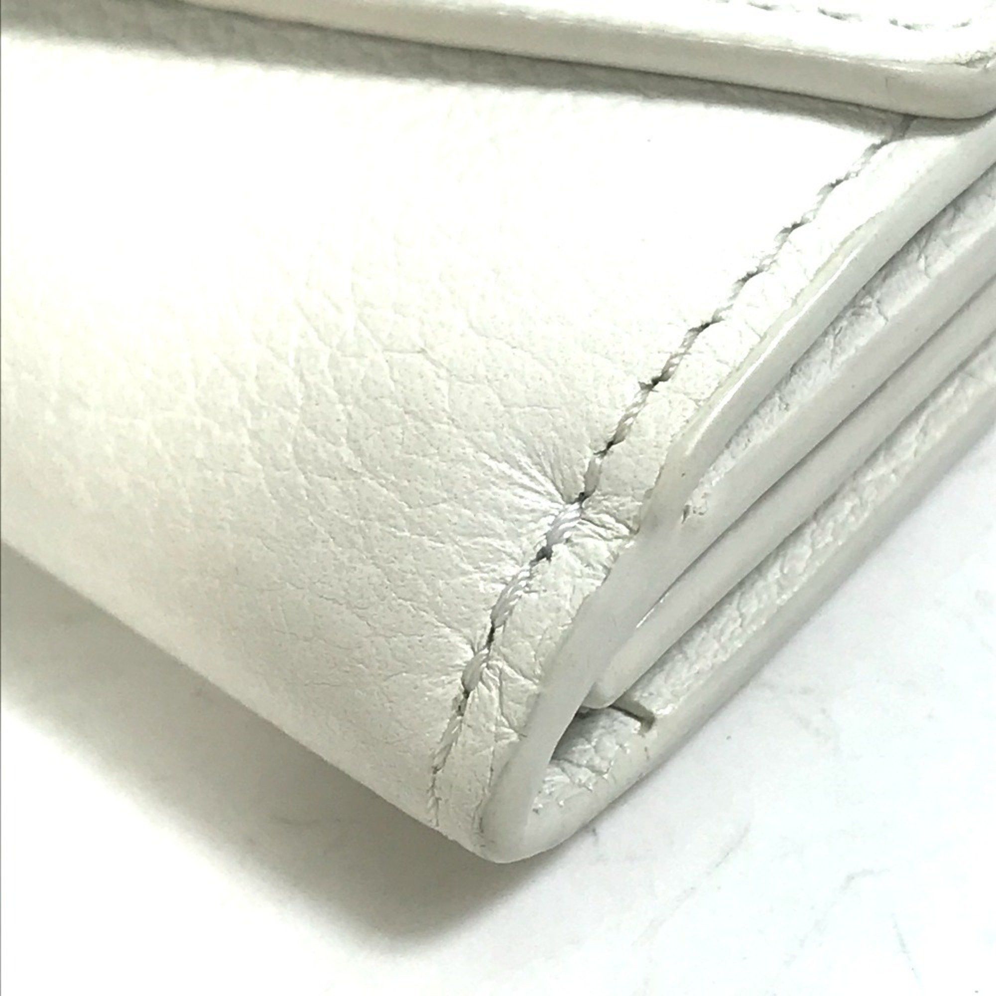 Louis Vuitton LOUIS VUITTON M68482 Portefeuille Lock Mini Compact Wallet, Tri-fold Leather, Women's, White Size ONE SIZE - 5 Thumbnail