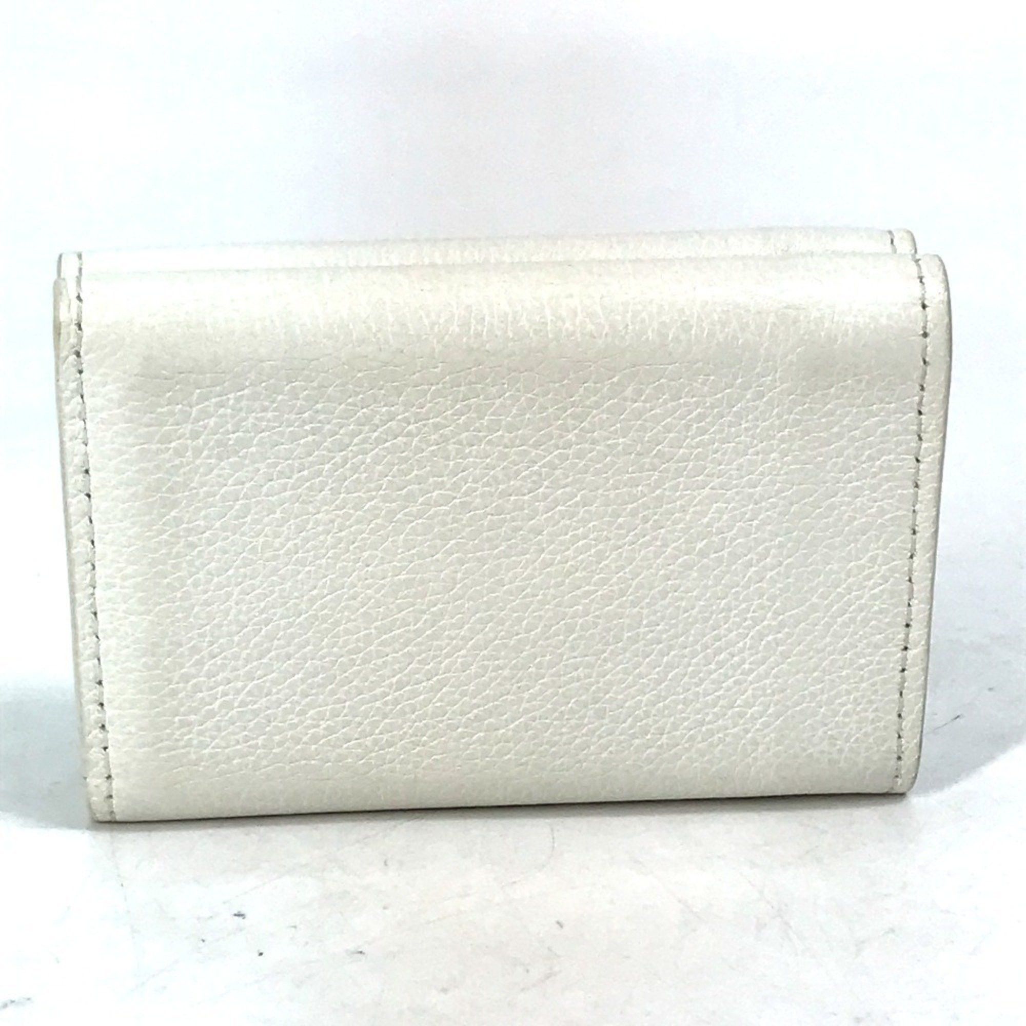 Louis Vuitton LOUIS VUITTON M68482 Portefeuille Lock Mini Compact Wallet, Tri-fold Leather, Women's, White Size ONE SIZE - 2 Thumbnail