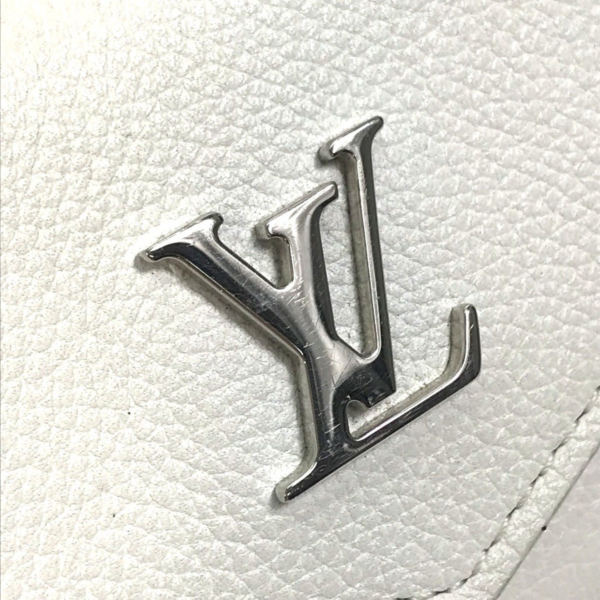 Louis Vuitton LOUIS VUITTON M68482 Portefeuille Lock Mini Compact Wallet, Tri-fold Leather, Women's, White Size ONE SIZE - 7 Thumbnail