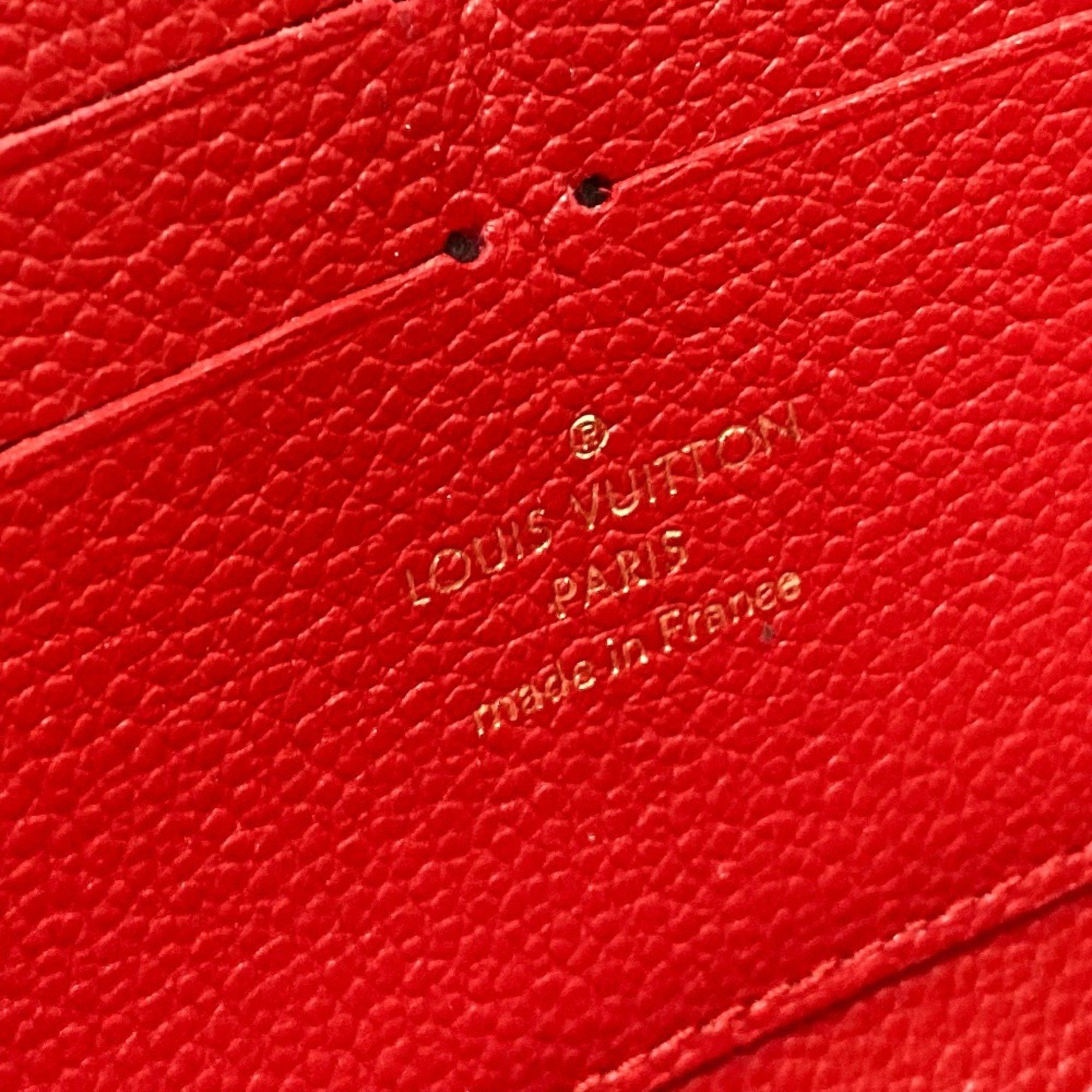Louis Vuitton LOUIS VUITTON M61865 Monogram Empreinte Zippy Wallet, Leather, Unisex, Cerise Red Size ONE SIZE - 13 Thumbnail