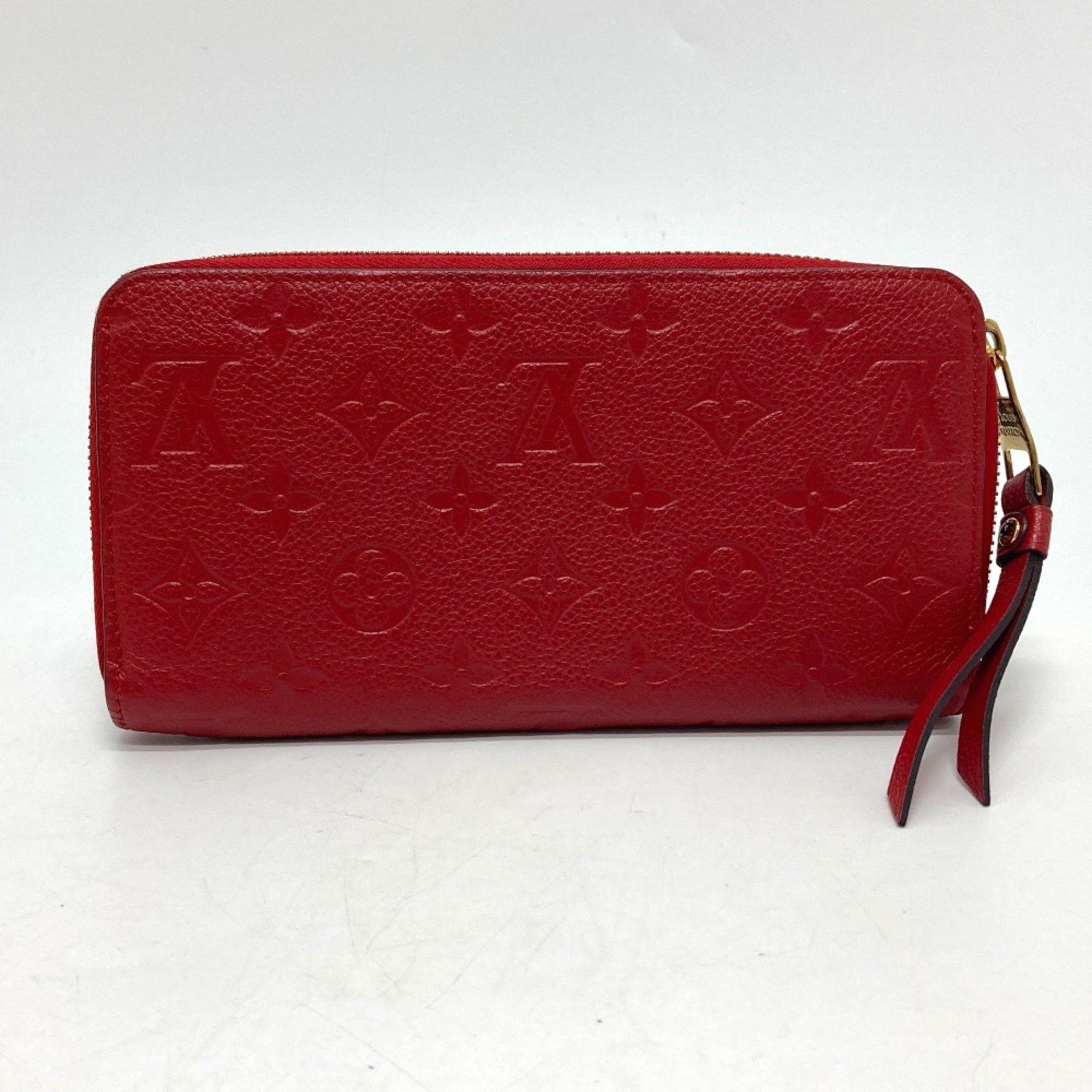 Louis Vuitton LOUIS VUITTON M61865 Monogram Empreinte Zippy Wallet, Leather, Unisex, Cerise Red Size ONE SIZE - 2 Thumbnail