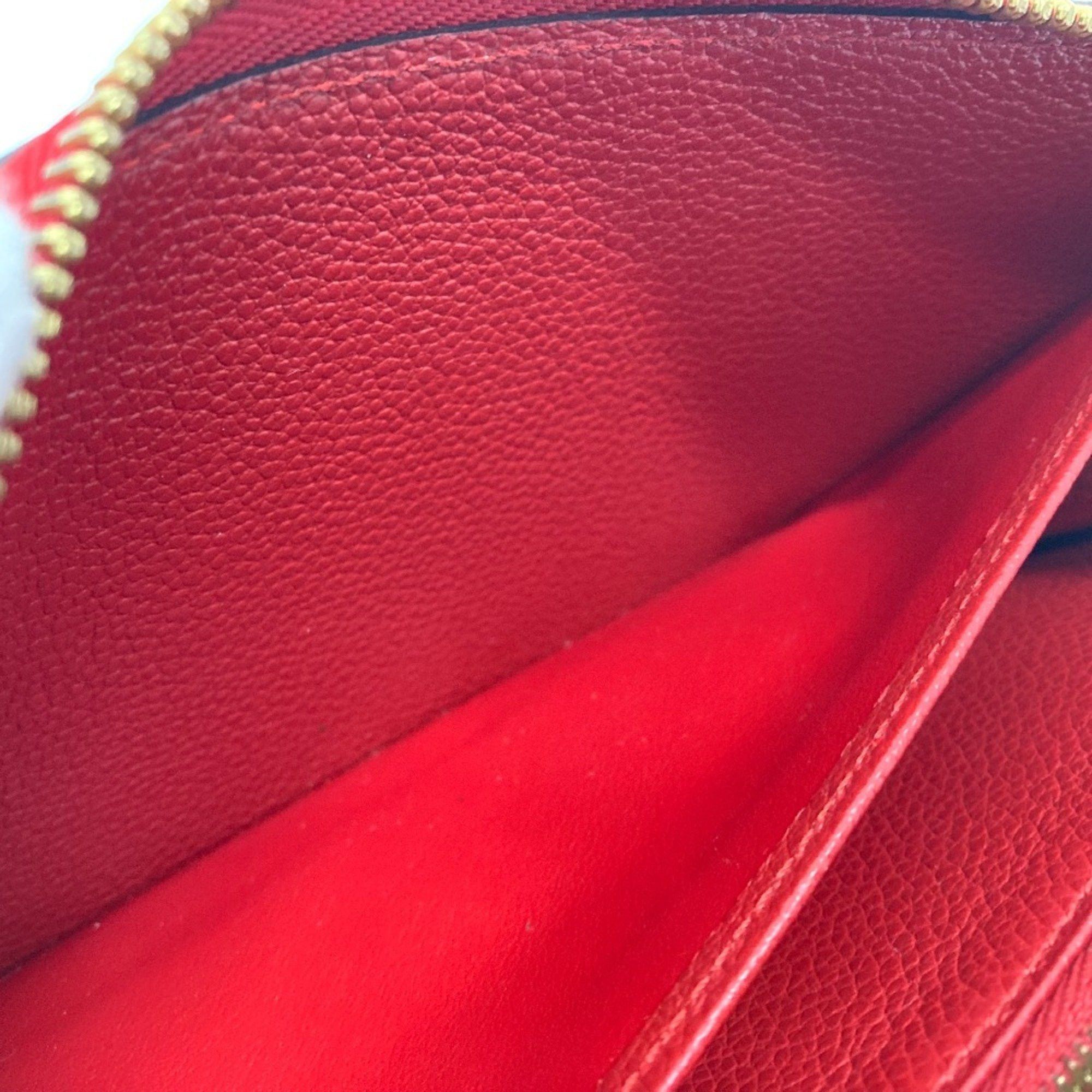 Louis Vuitton LOUIS VUITTON M61865 Monogram Empreinte Zippy Wallet, Leather, Unisex, Cerise Red Size ONE SIZE - 14 Thumbnail