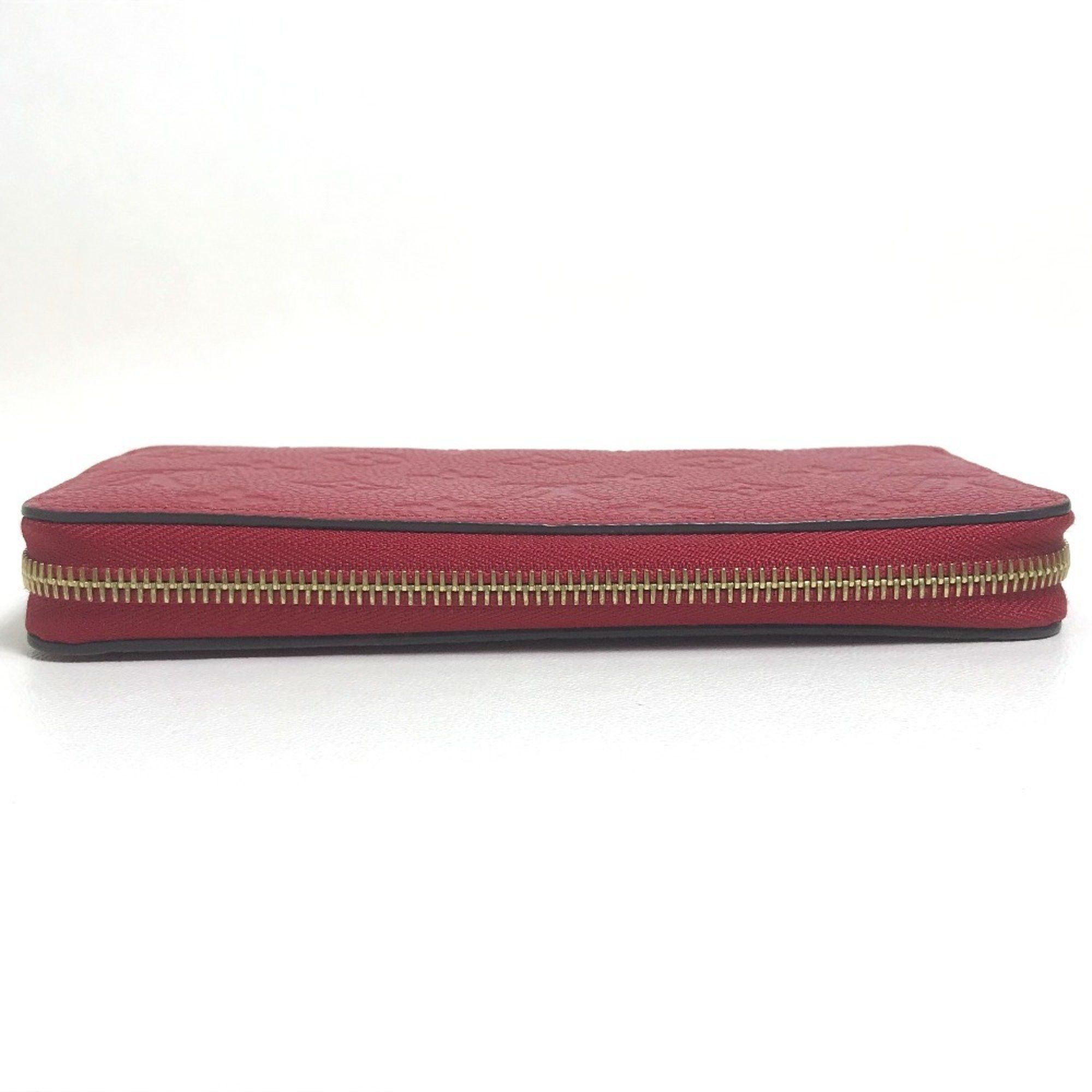 Louis Vuitton LOUIS VUITTON M68571 Monogram Empreinte Zippy Wallet, Leather, Women's, Cherry Berry Red Size ONE SIZE - 3 Thumbnail