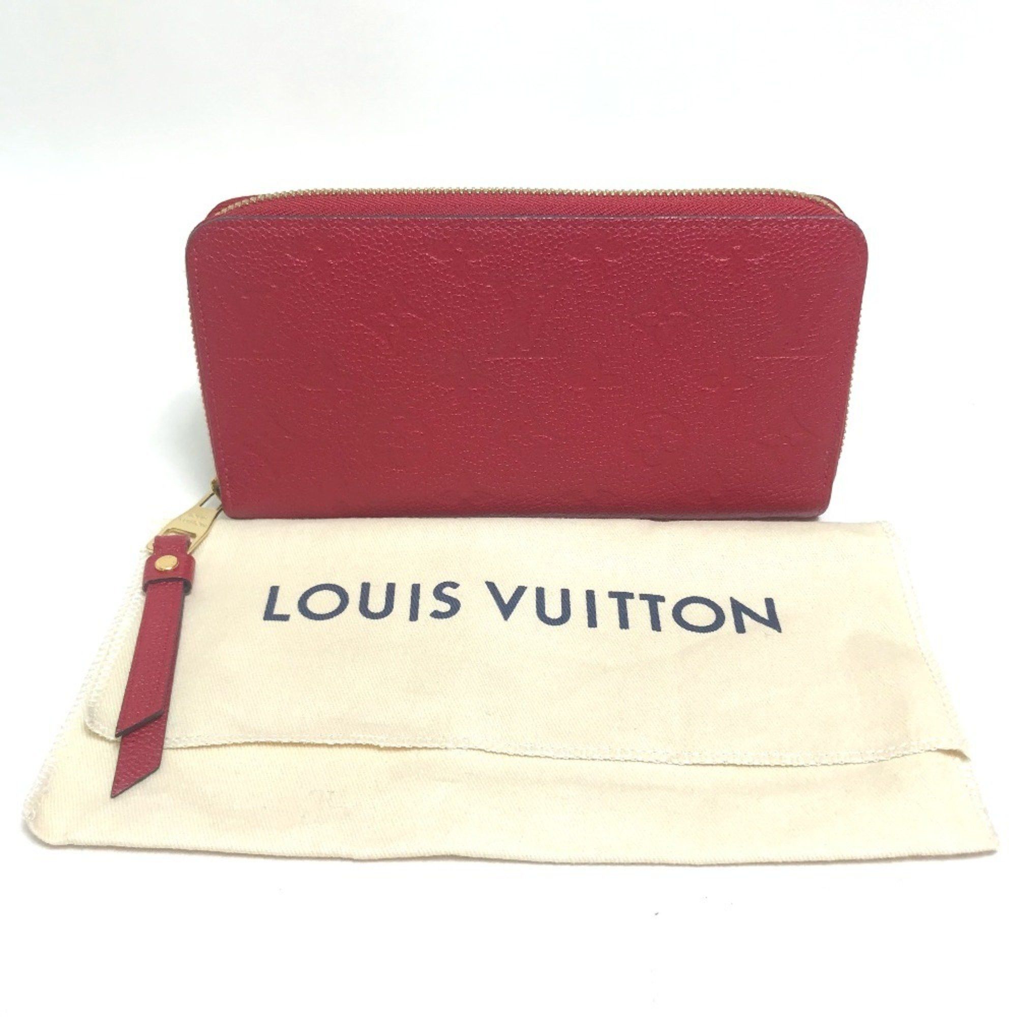 Louis Vuitton LOUIS VUITTON M68571 Monogram Empreinte Zippy Wallet, Leather, Women's, Cherry Berry Red Size ONE SIZE - 14 Thumbnail
