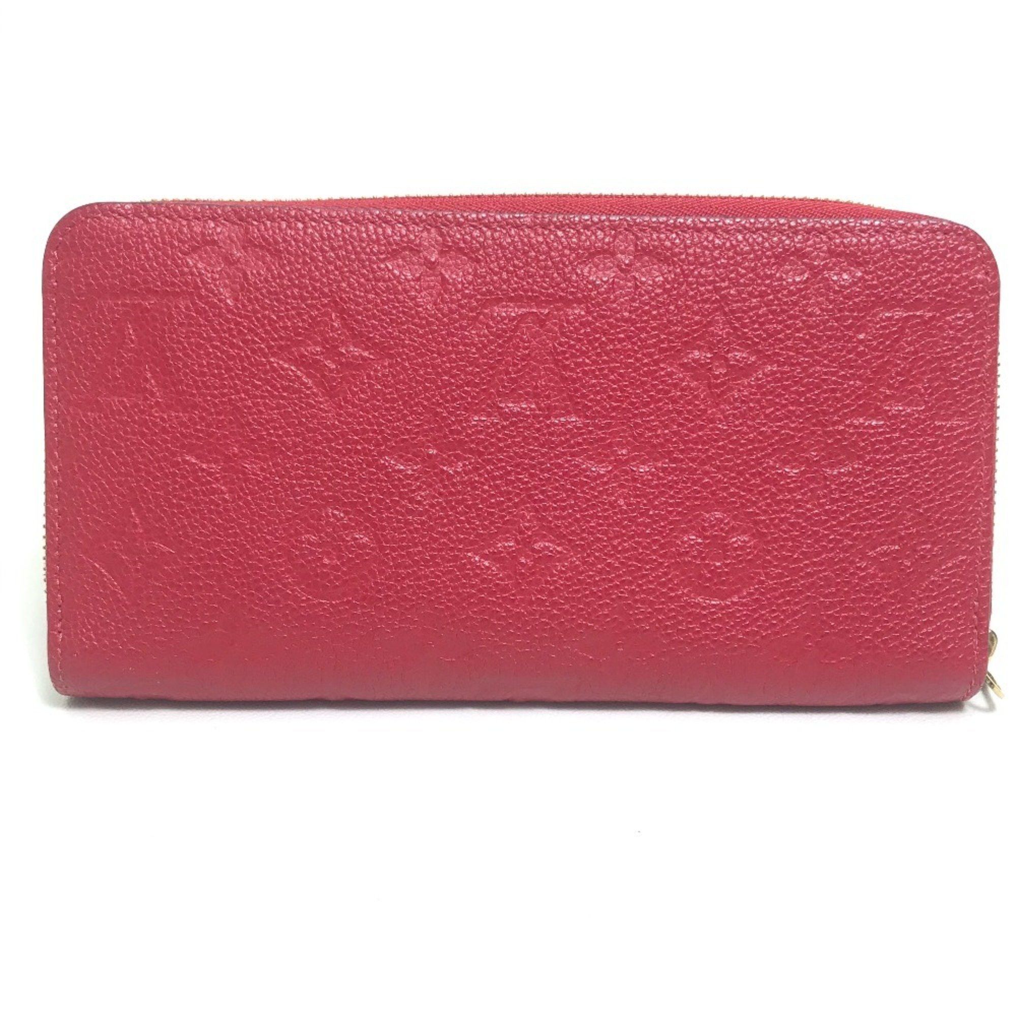 Louis Vuitton LOUIS VUITTON M68571 Monogram Empreinte Zippy Wallet, Leather, Women's, Cherry Berry Red Size ONE SIZE - 2 Thumbnail