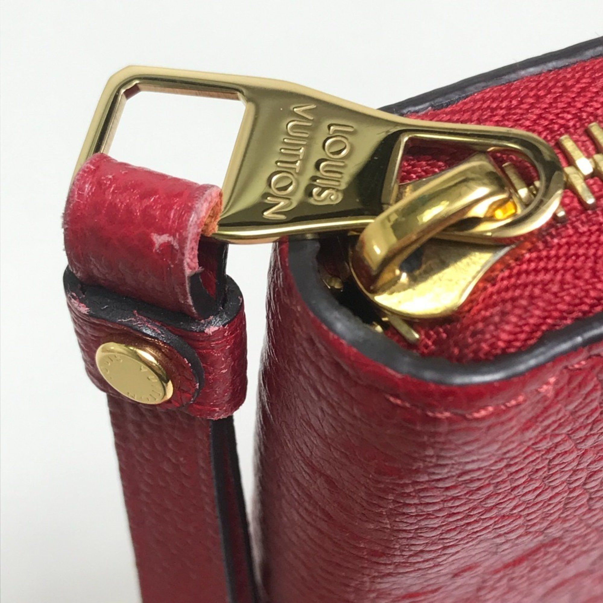 Louis Vuitton LOUIS VUITTON M68571 Monogram Empreinte Zippy Wallet, Leather, Women's, Cherry Berry Red Size ONE SIZE - 7 Thumbnail