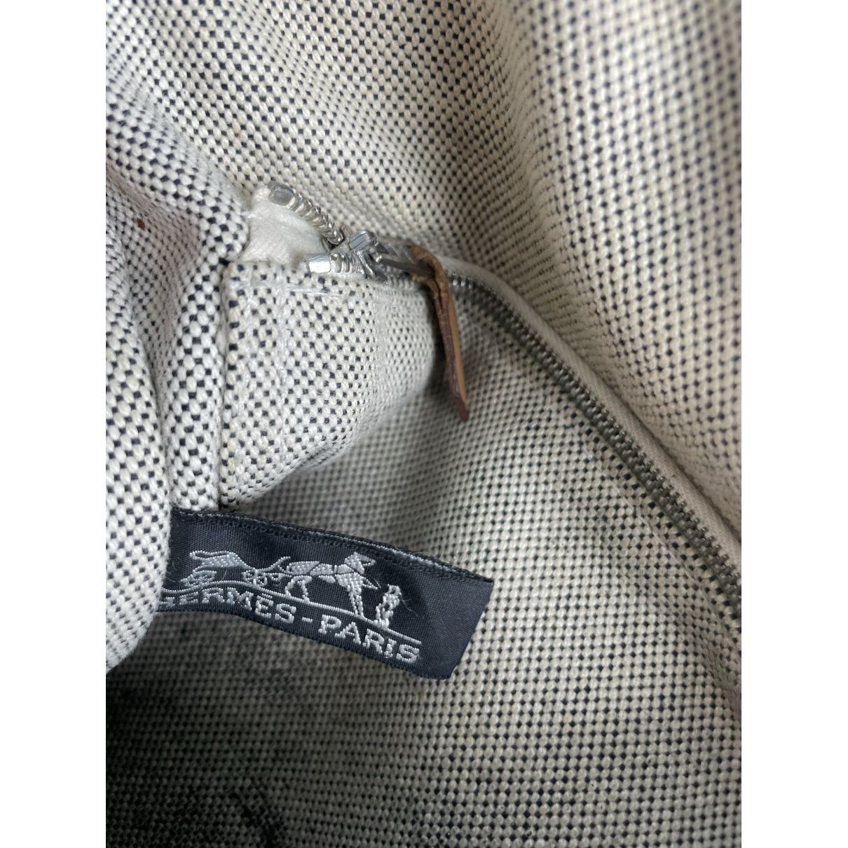 Other Hermès White Cotton Handbag Size ONE SIZE - 3 Thumbnail