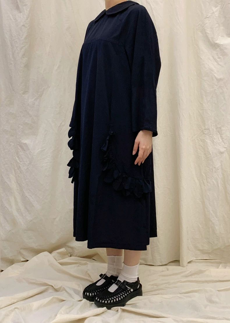 Comme des Garcons CDG Comcom Round Neck Dress Navy - dmc Size US 30 / EU 46 - 9 Thumbnail