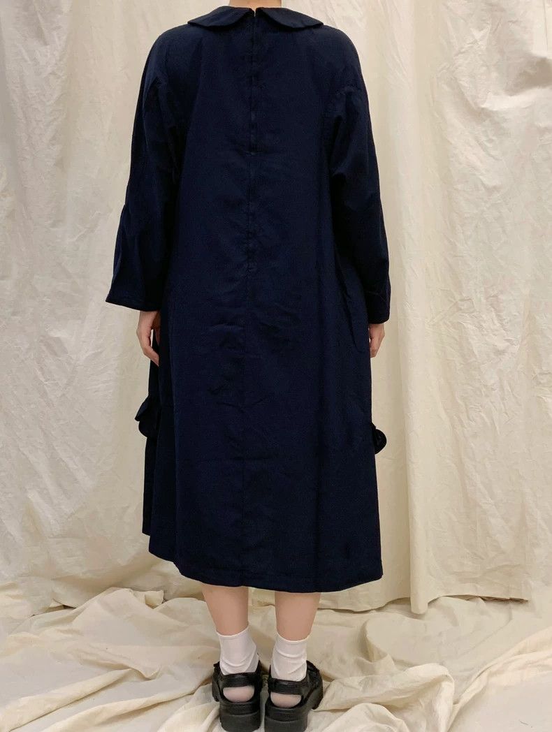 Comme des Garcons CDG Comcom Round Neck Dress Navy - dmc Size US 30 / EU 46 - 8 Thumbnail