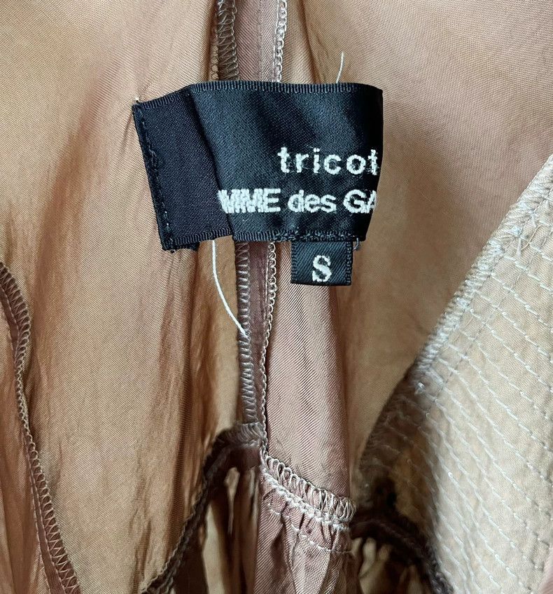 Comme des Garcons CDG Tricot Brown patchwork V-neck dress - dmc Size US 30 / EU 46 - 8 Thumbnail