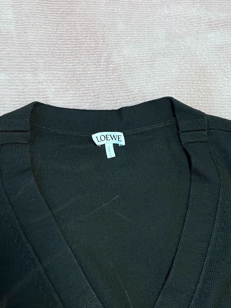 Loewe Loewe Black V-Neck Button Cardigan - dmc Size US L / EU 52-54 / 3 - 2 Thumbnail