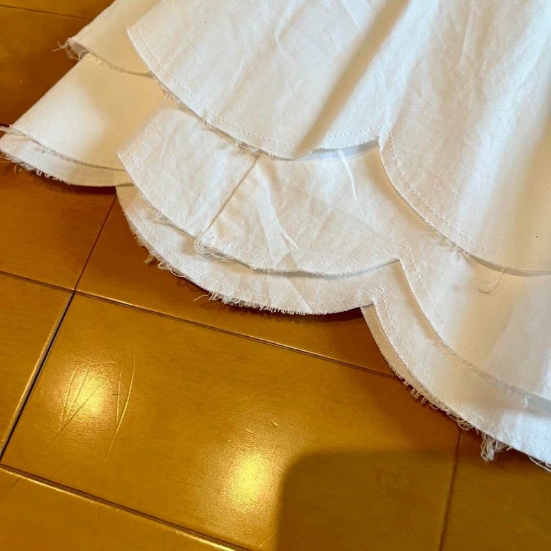 Comme des Garcons CDG Petal Hem White Skirt - dmc Size US 30 / EU 46 - 3 Thumbnail