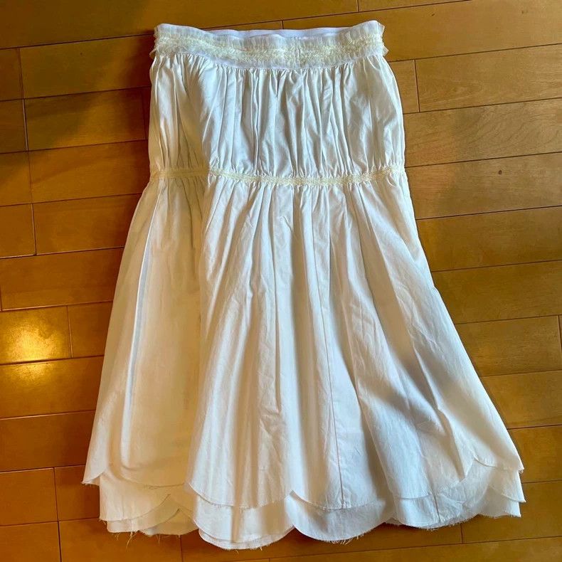 Comme des Garcons CDG Petal Hem White Skirt - dmc Size US 30 / EU 46 - 2 Thumbnail