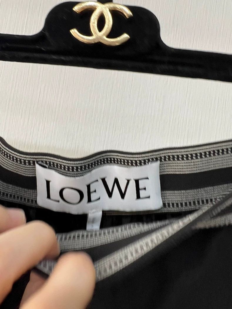 Loewe Loewe 24SS Logo Waist Wide-Leg Skirt Pants - dmc Size US 30 / EU 46 - 4 Thumbnail