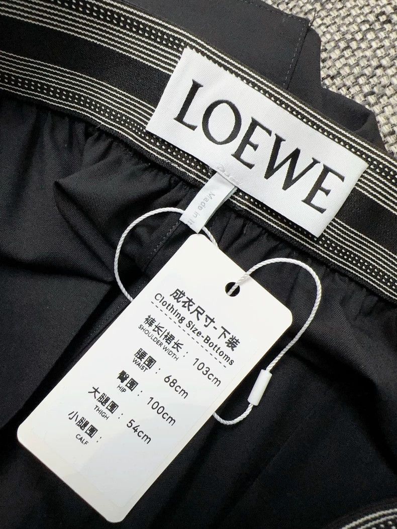 Loewe Loewe Black Elastic Waist Straight Trousers - dmc Size US 30 / EU 46 - 6 Thumbnail