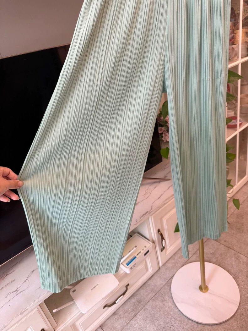 Issey Miyake Issey Miyake PP Straight Wide-Leg Pants - dmc Size US 32 / EU 48 - 7 Thumbnail