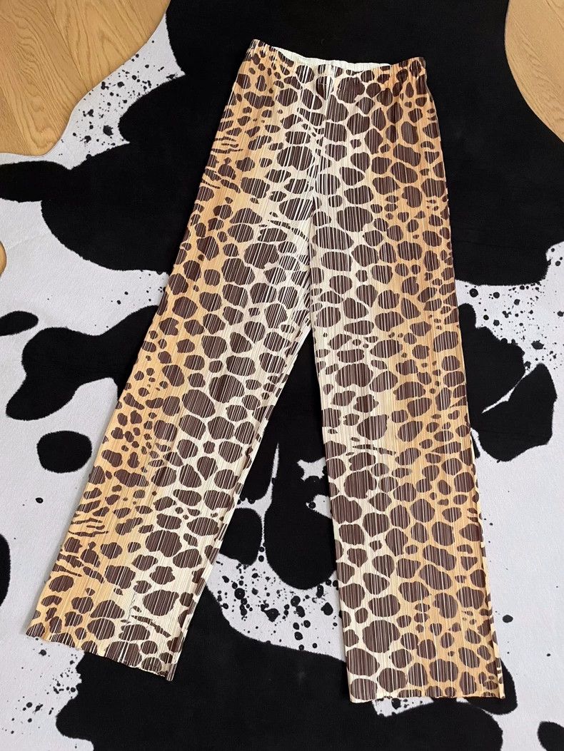 Issey Miyake Issey Miyake Leopard Print Straight Pants - dmc Size US 30 / EU 46 - 3 Thumbnail