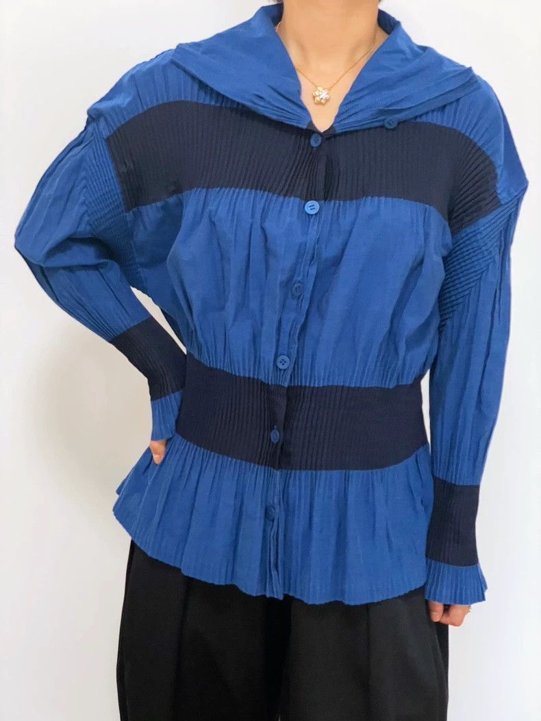 Issey Miyake Issey Miyake Pleated Long Sleeve Shirt - dmc Size US M / EU 48-50 / 2 - 2 Thumbnail