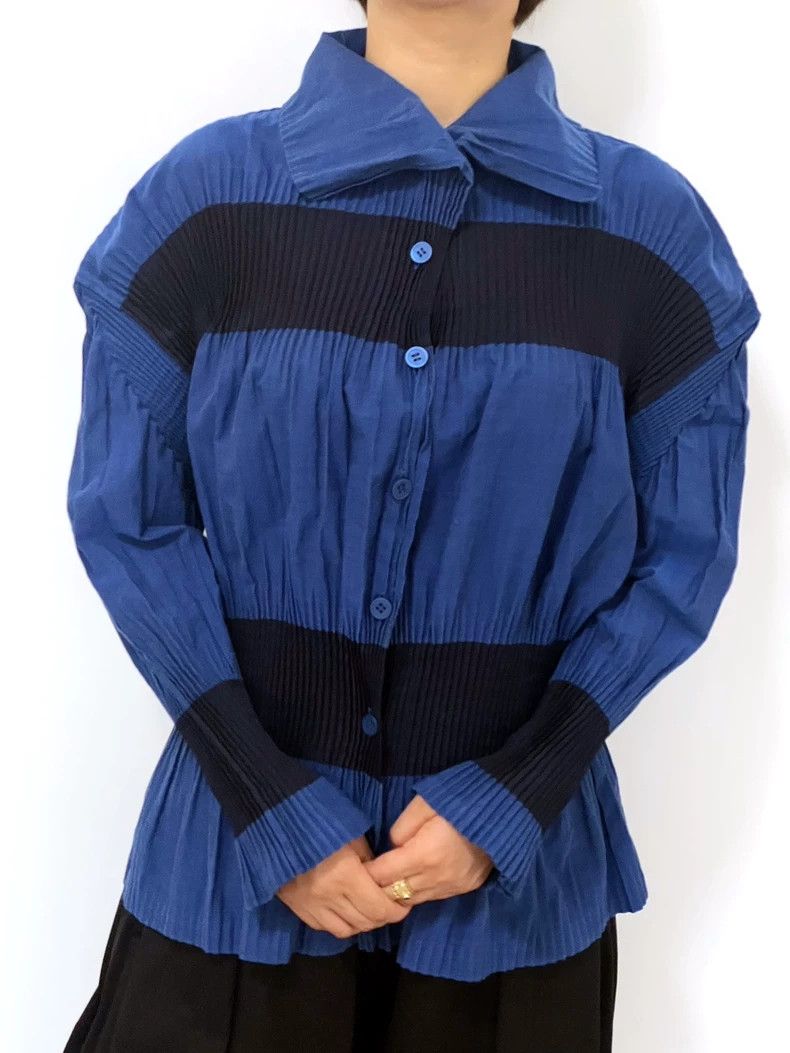 Issey Miyake Issey Miyake Pleated Long Sleeve Shirt - dmc Size US M / EU 48-50 / 2 - 4 Thumbnail