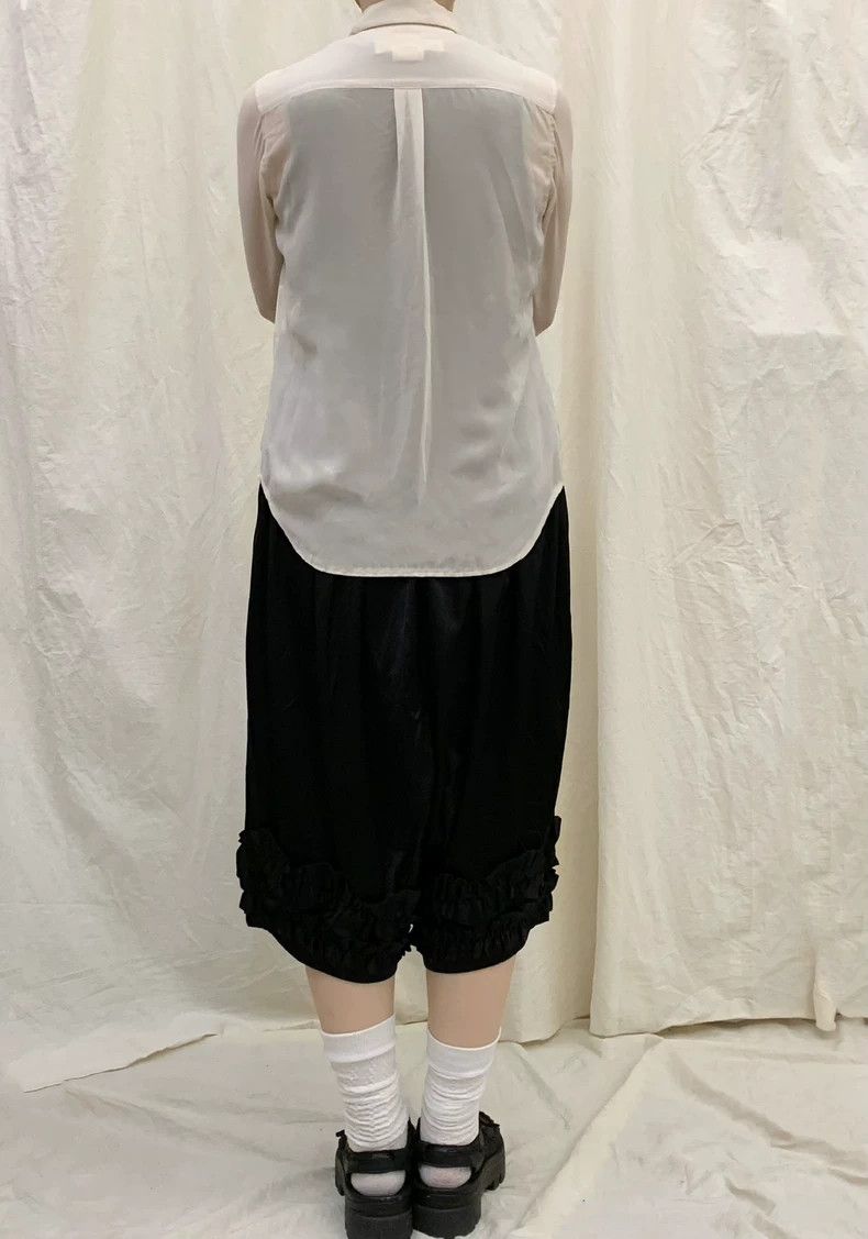 Comme des Garcons CDG comcom Silk Ruffled Hem Balloon Pants - dmc Size US 30 / EU 46 - 9 Thumbnail
