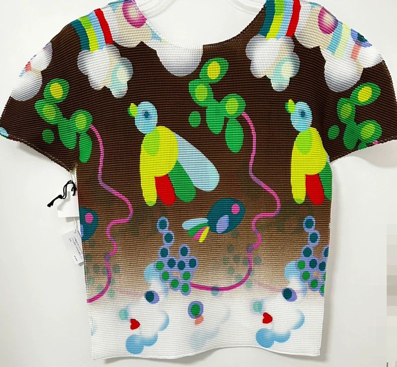 Issey Miyake Issey Miyake Me Series Bird Print Top - dmc Size US M / EU 48-50 / 2 - 2 Thumbnail