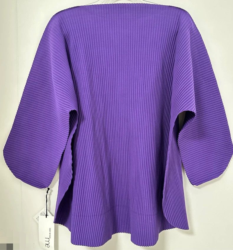 Issey Miyake Issey Miyake Me Series Purple Top - dmc Size US M / EU 48-50 / 2 - 2 Thumbnail