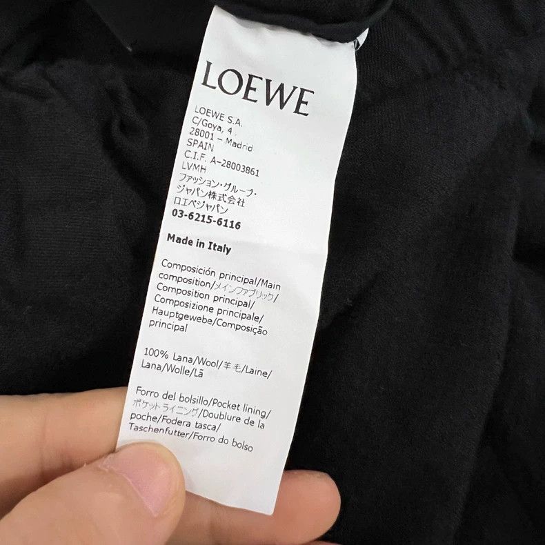 Loewe LOEWE Black Wide-Leg Pants - dmc Size US 32 / EU 48 - 4 Thumbnail