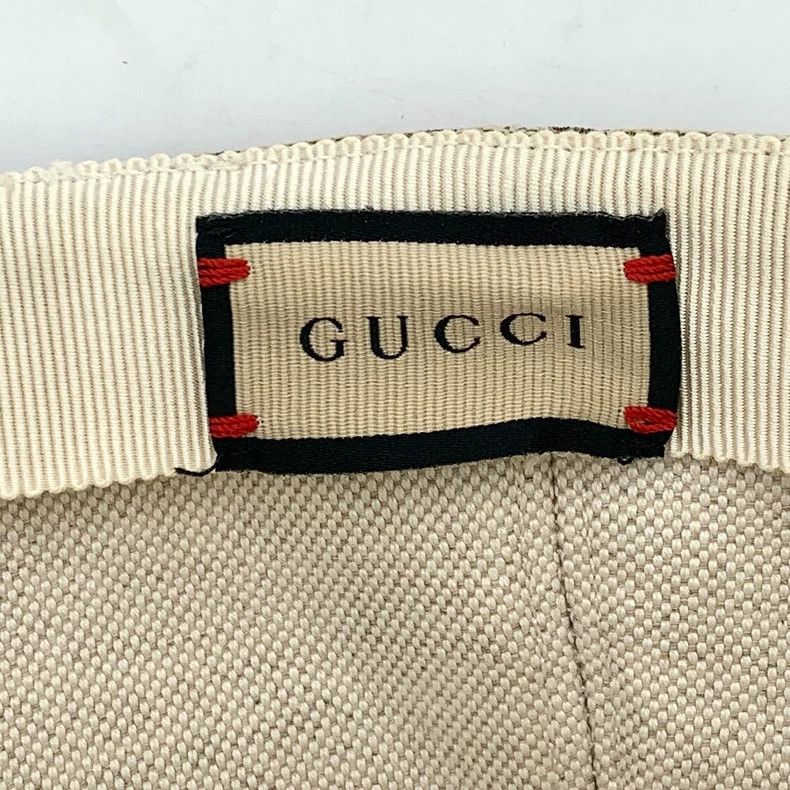 Gucci Gucci Brown Logo Print Cotton Baseball Cap - dmc Size ONE SIZE - 8 Thumbnail