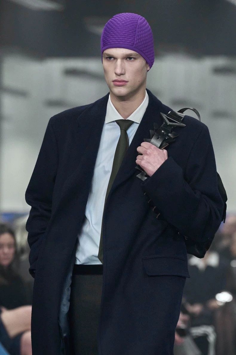 Prada Prada Runway Blue Wool Chester Coat - dmc Size US M / EU 48-50 / 2 - 3 Thumbnail