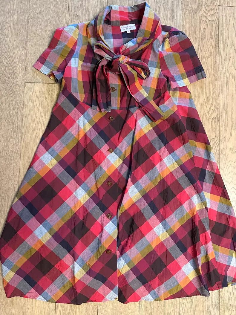 Vivienne Westwood Vivienne Westwood Plaid Bow Tie Dress - dmc Size US 30 / EU 46 - 4 Thumbnail