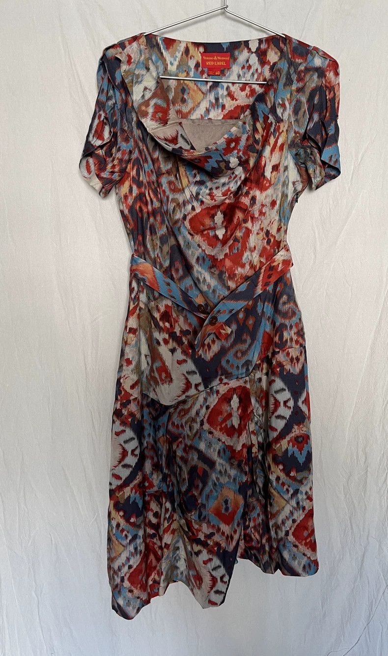 Vivienne Westwood Vivienne Westwood 2010s Runway Printed Dress - dmc Size US 36 / EU 52 - 3 Thumbnail