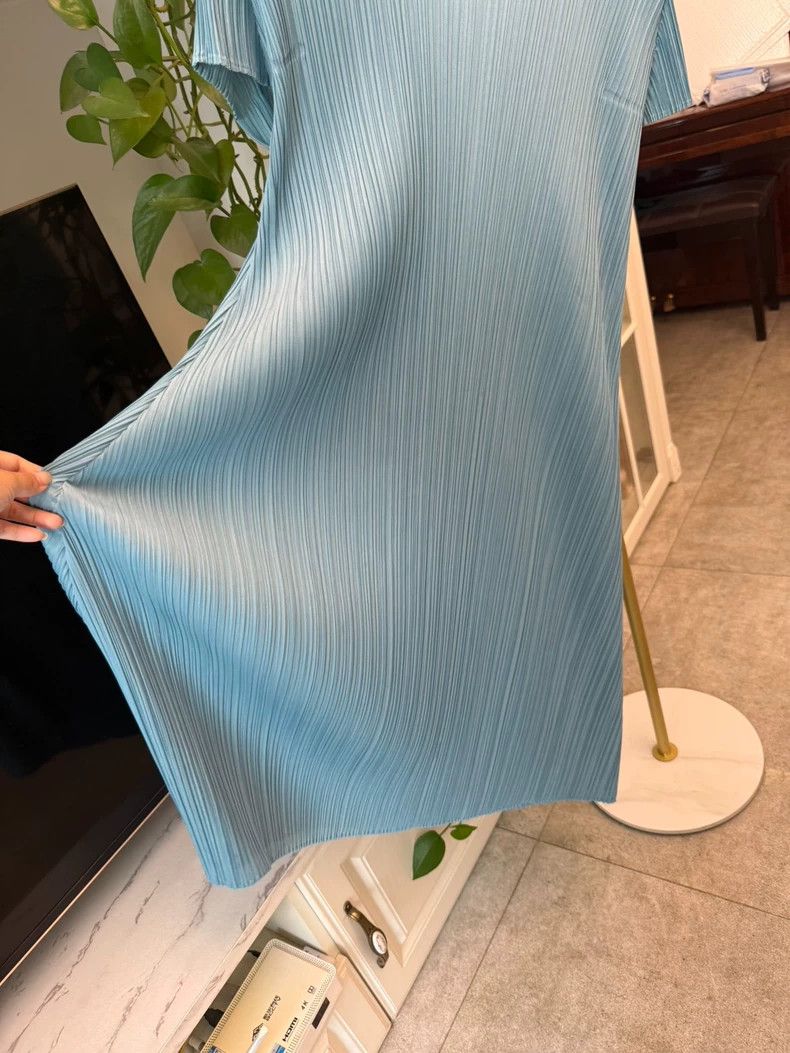 Issey Miyake Issey Miyake PP Series Blue Dress JH992 - dmc Size US 34 / EU 50 - 6 Thumbnail