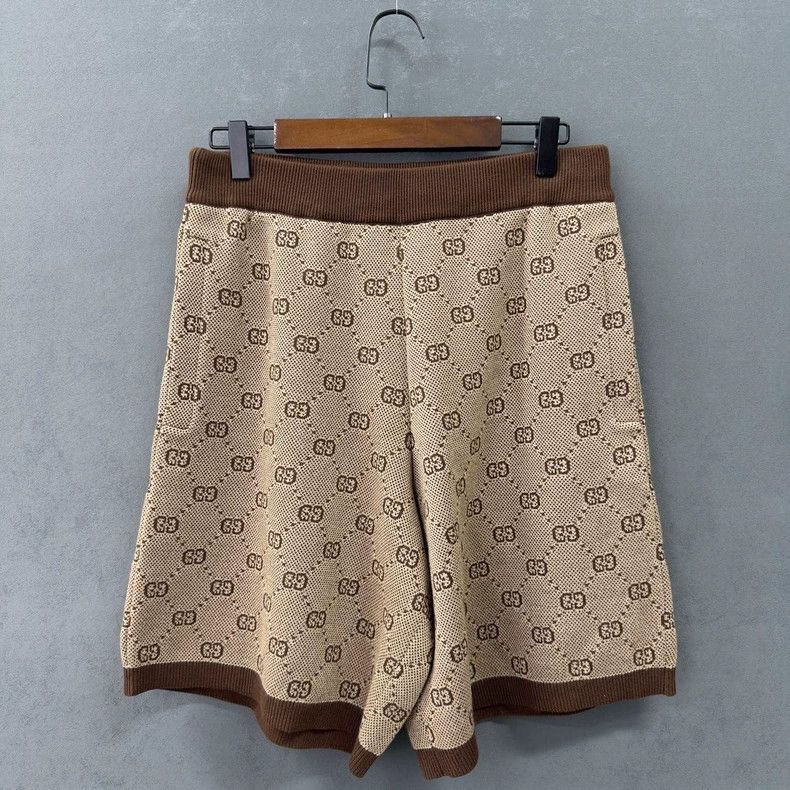 Gucci Gucci Brown Logo Print Shorts - dmc Size US 30 / EU 46 - 2 Thumbnail