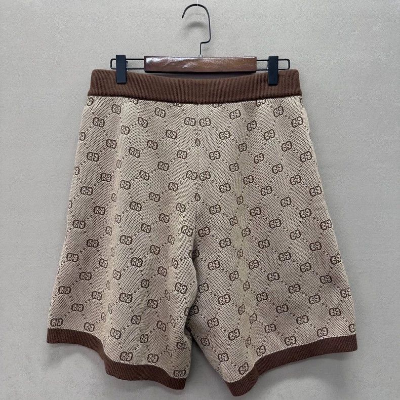 Gucci Gucci Brown Logo Print Shorts - dmc Size US 30 / EU 46 - 3 Thumbnail