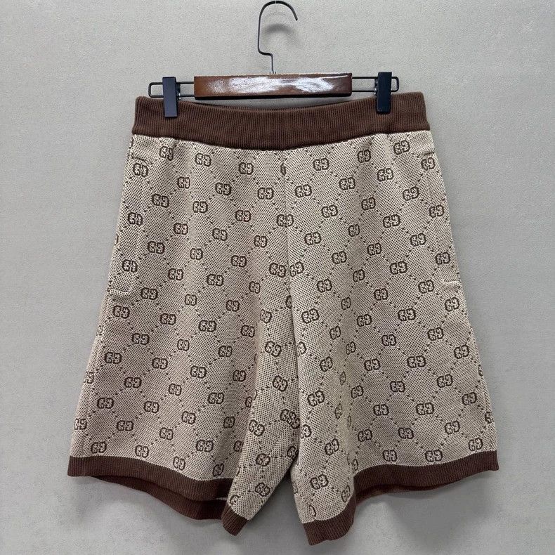 Gucci Gucci Brown Logo Print Shorts - dmc Size US 30 / EU 46 - 4 Thumbnail