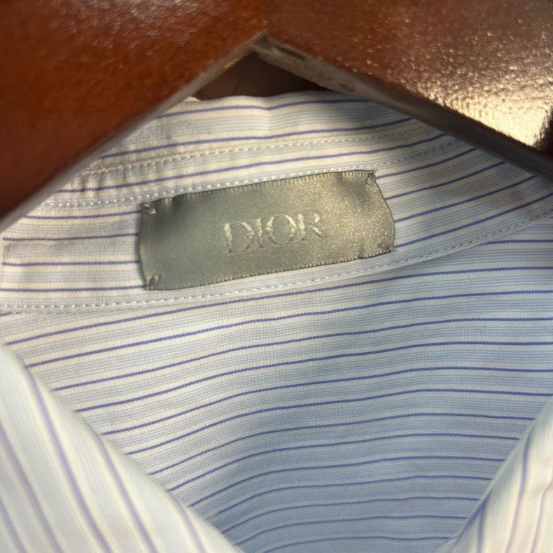Dior Dior Pocket Stripe Embroidered Shirt - dmc Size US M / EU 48-50 / 2 - 3 Thumbnail