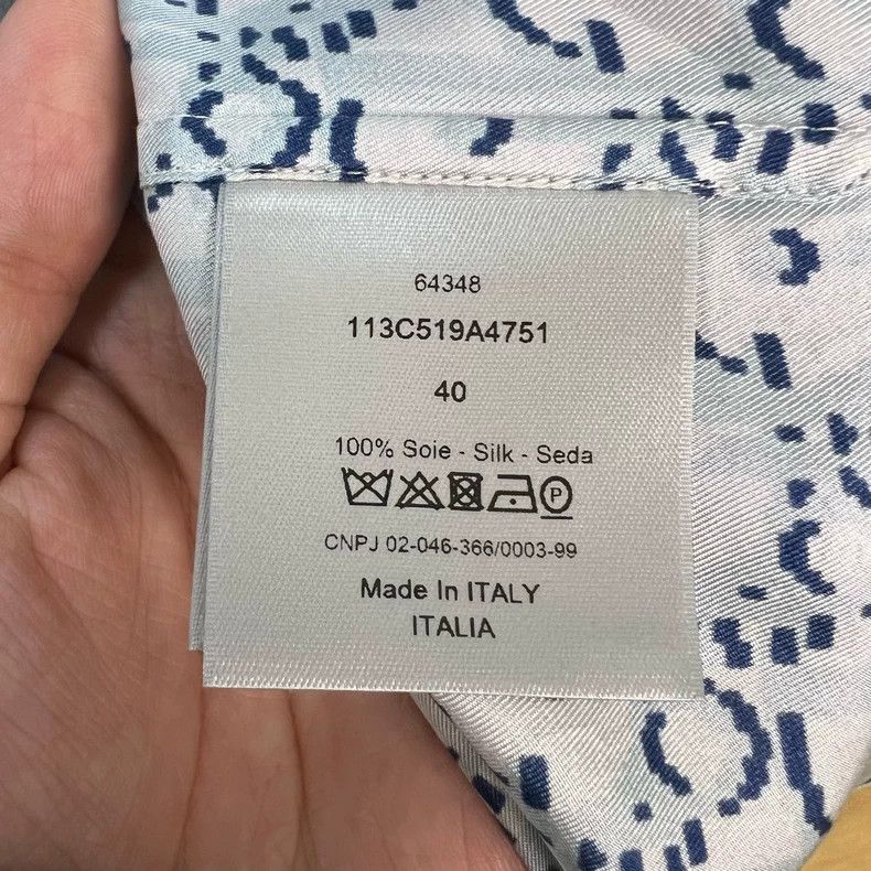 Dior Dior Mint Green Logo Silk Short Sleeve Shirt - dmc Size US M / EU 48-50 / 2 - 4 Thumbnail